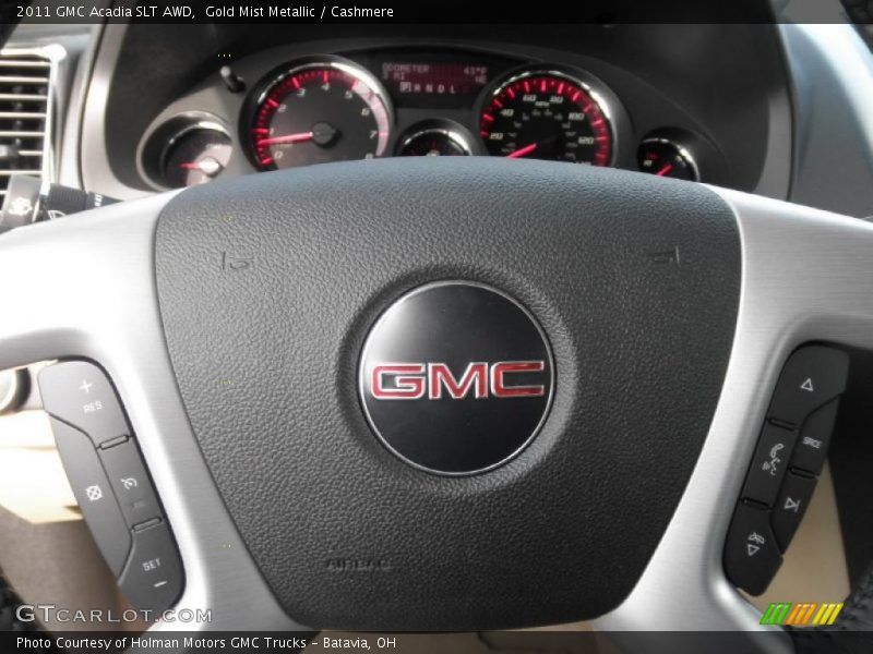 Gold Mist Metallic / Cashmere 2011 GMC Acadia SLT AWD
