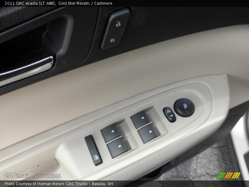 Gold Mist Metallic / Cashmere 2011 GMC Acadia SLT AWD