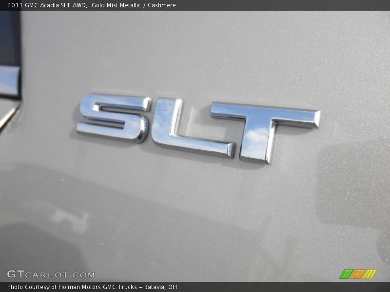 Gold Mist Metallic / Cashmere 2011 GMC Acadia SLT AWD