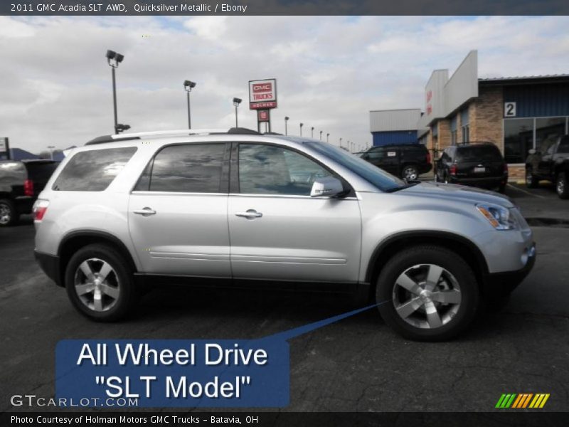Quicksilver Metallic / Ebony 2011 GMC Acadia SLT AWD