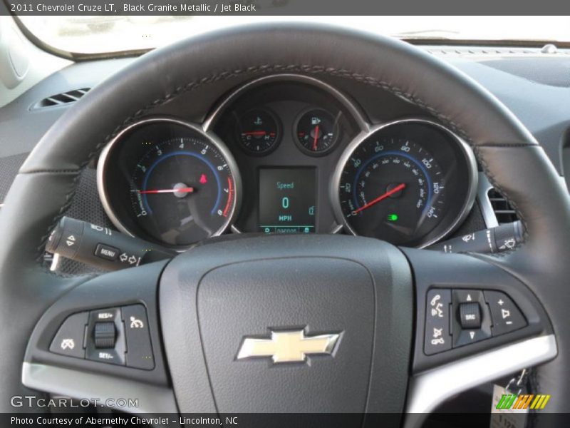Black Granite Metallic / Jet Black 2011 Chevrolet Cruze LT