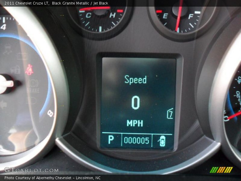 Black Granite Metallic / Jet Black 2011 Chevrolet Cruze LT