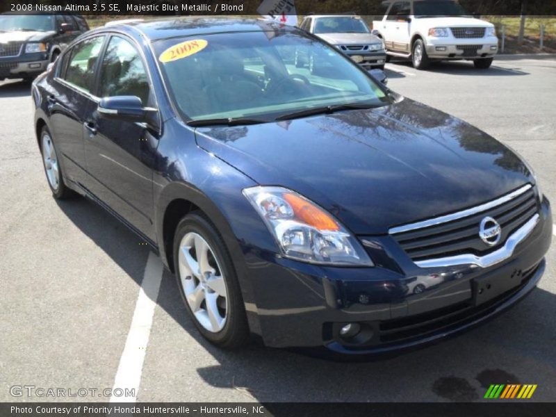 Majestic Blue Metallic / Blond 2008 Nissan Altima 3.5 SE