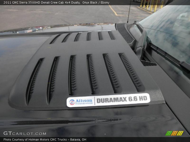 Onyx Black / Ebony 2011 GMC Sierra 3500HD Denali Crew Cab 4x4 Dually