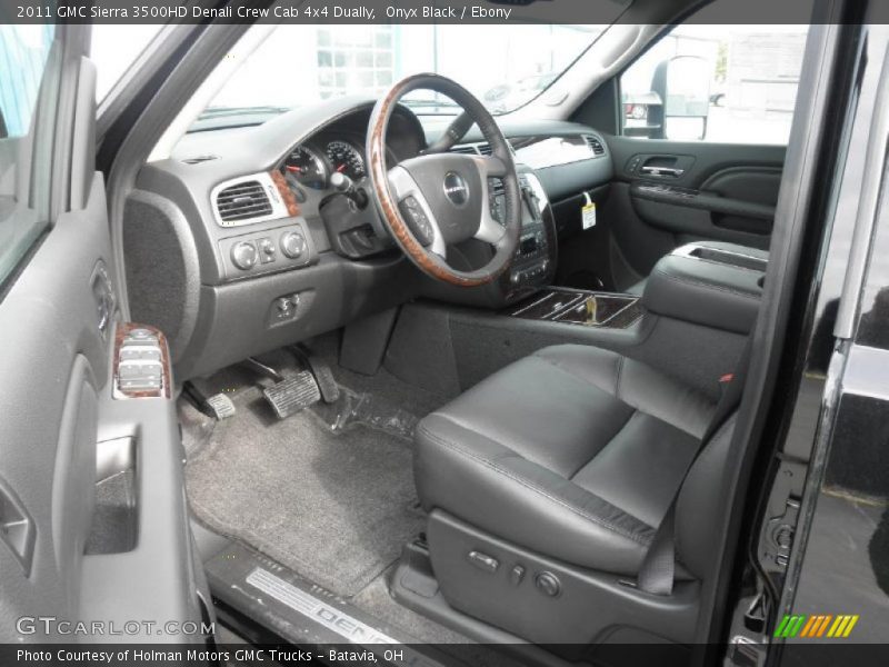  2011 Sierra 3500HD Denali Crew Cab 4x4 Dually Ebony Interior