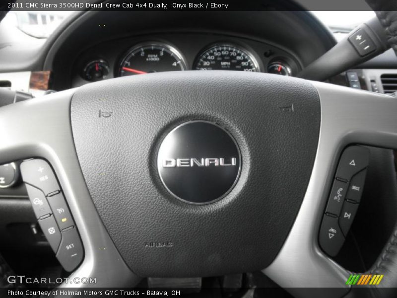 Onyx Black / Ebony 2011 GMC Sierra 3500HD Denali Crew Cab 4x4 Dually