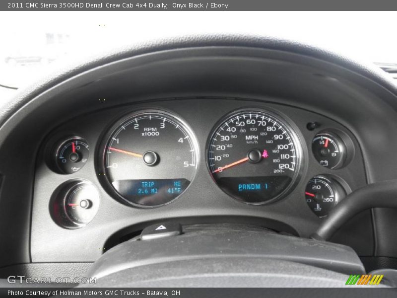  2011 Sierra 3500HD Denali Crew Cab 4x4 Dually Denali Crew Cab 4x4 Dually Gauges