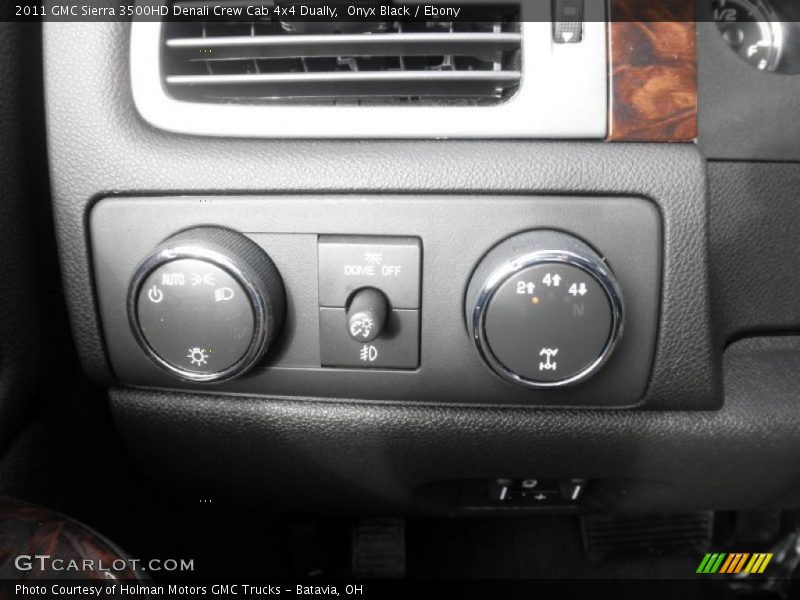 Controls of 2011 Sierra 3500HD Denali Crew Cab 4x4 Dually