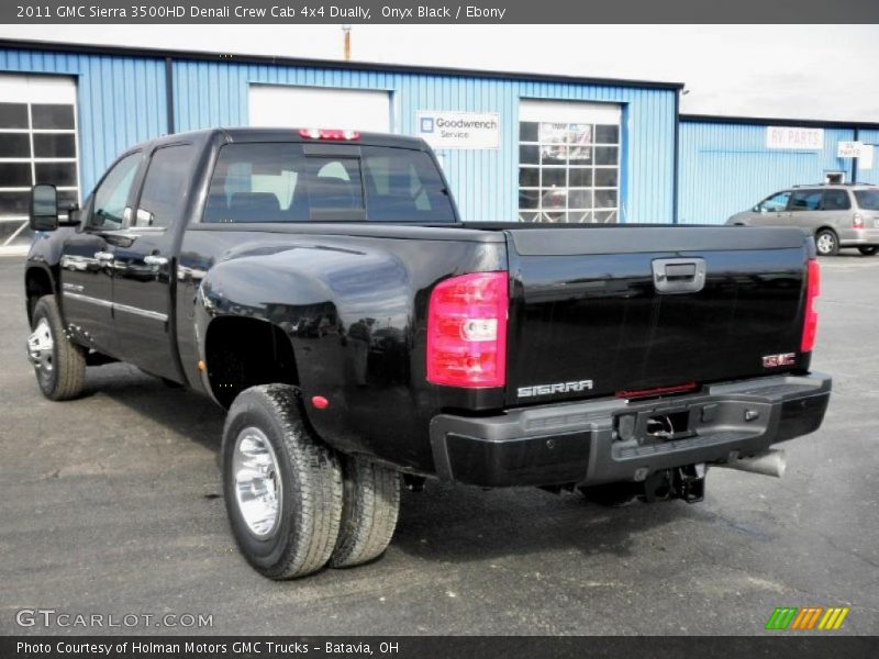 Onyx Black / Ebony 2011 GMC Sierra 3500HD Denali Crew Cab 4x4 Dually