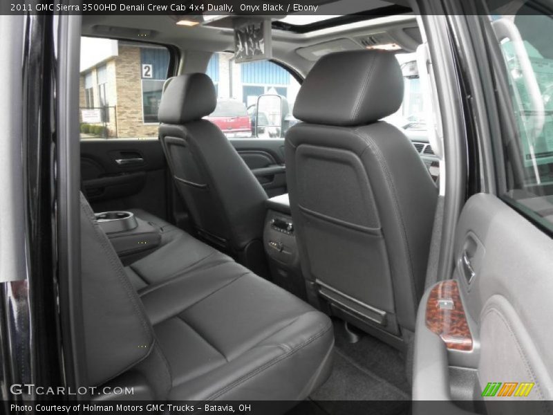  2011 Sierra 3500HD Denali Crew Cab 4x4 Dually Ebony Interior