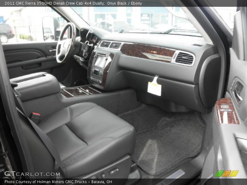  2011 Sierra 3500HD Denali Crew Cab 4x4 Dually Ebony Interior