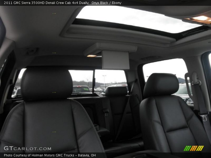 Onyx Black / Ebony 2011 GMC Sierra 3500HD Denali Crew Cab 4x4 Dually