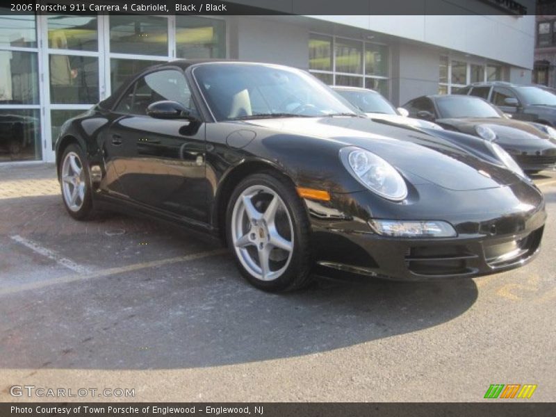 Black / Black 2006 Porsche 911 Carrera 4 Cabriolet