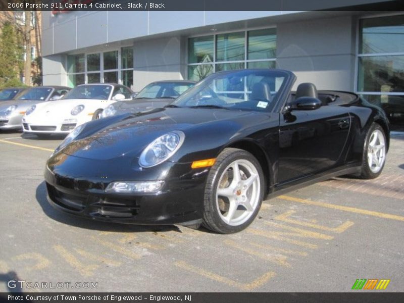Black / Black 2006 Porsche 911 Carrera 4 Cabriolet