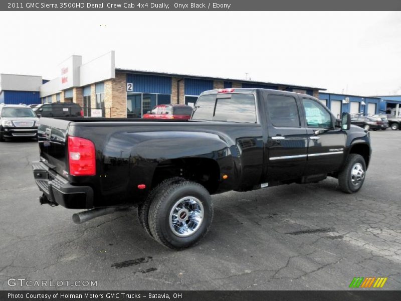 Onyx Black / Ebony 2011 GMC Sierra 3500HD Denali Crew Cab 4x4 Dually