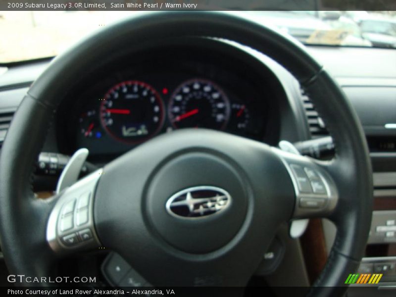 Satin White Pearl / Warm Ivory 2009 Subaru Legacy 3.0R Limited