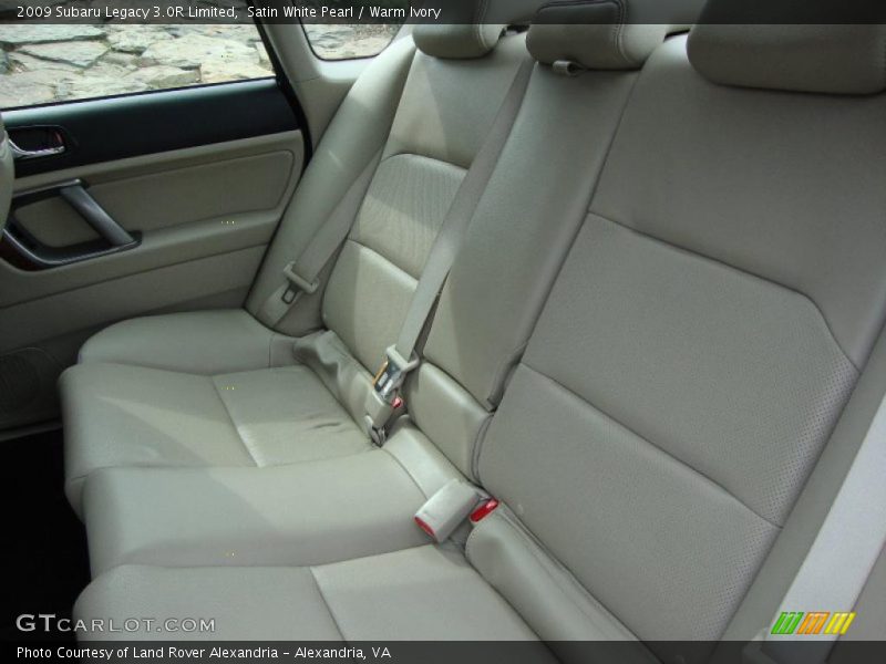 Satin White Pearl / Warm Ivory 2009 Subaru Legacy 3.0R Limited