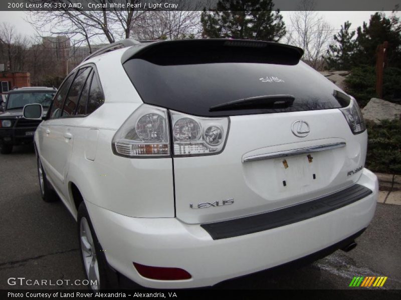 Crystal White Pearl / Light Gray 2006 Lexus RX 330 AWD