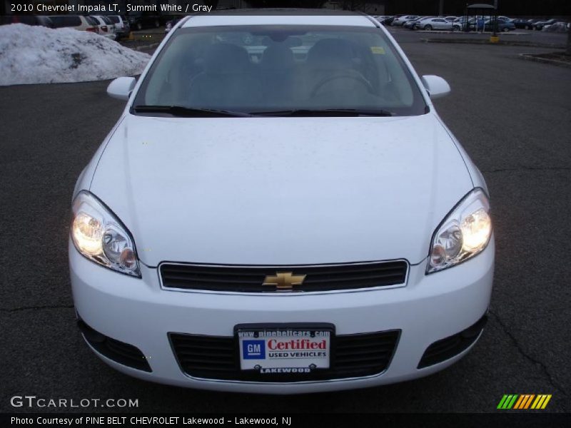 Summit White / Gray 2010 Chevrolet Impala LT