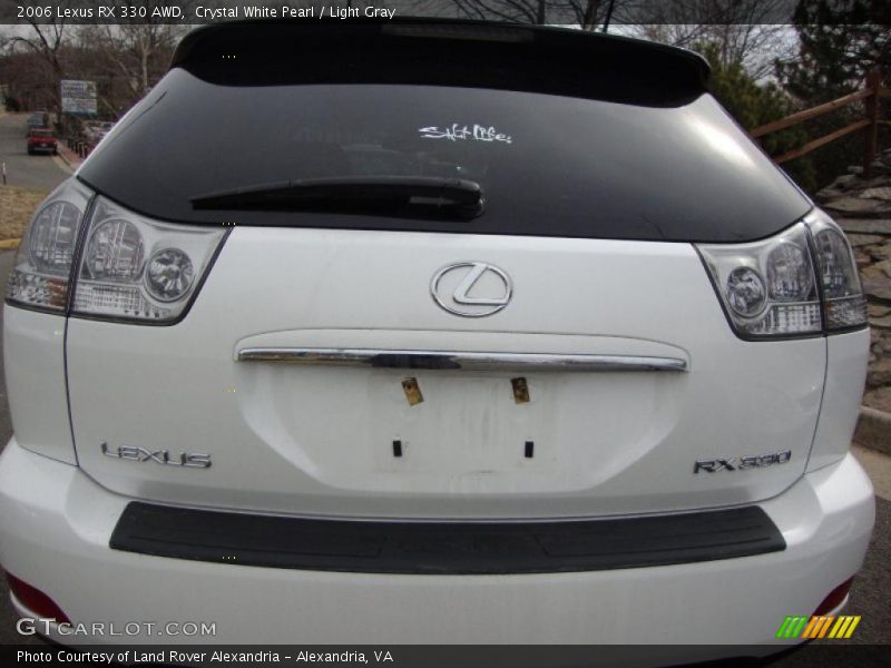 Crystal White Pearl / Light Gray 2006 Lexus RX 330 AWD