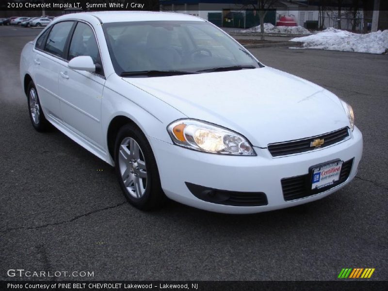 Summit White / Gray 2010 Chevrolet Impala LT
