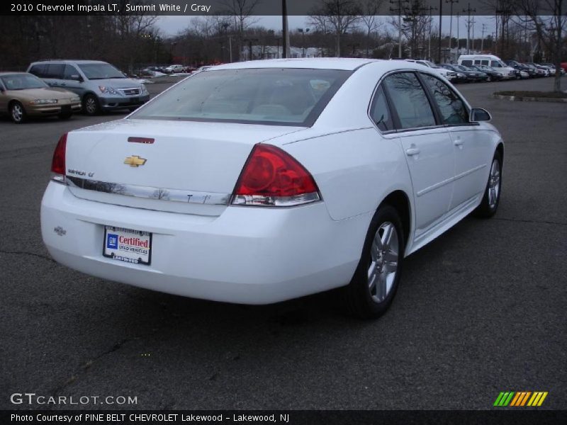 Summit White / Gray 2010 Chevrolet Impala LT