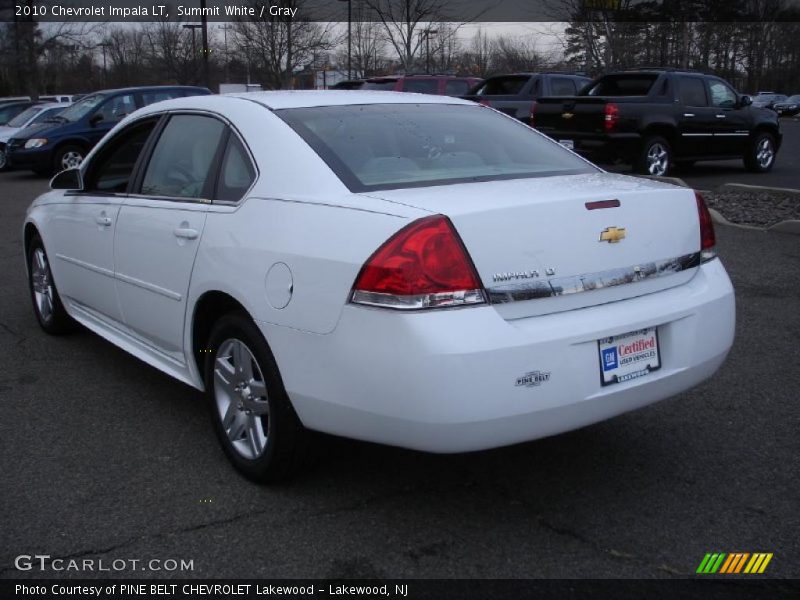 Summit White / Gray 2010 Chevrolet Impala LT