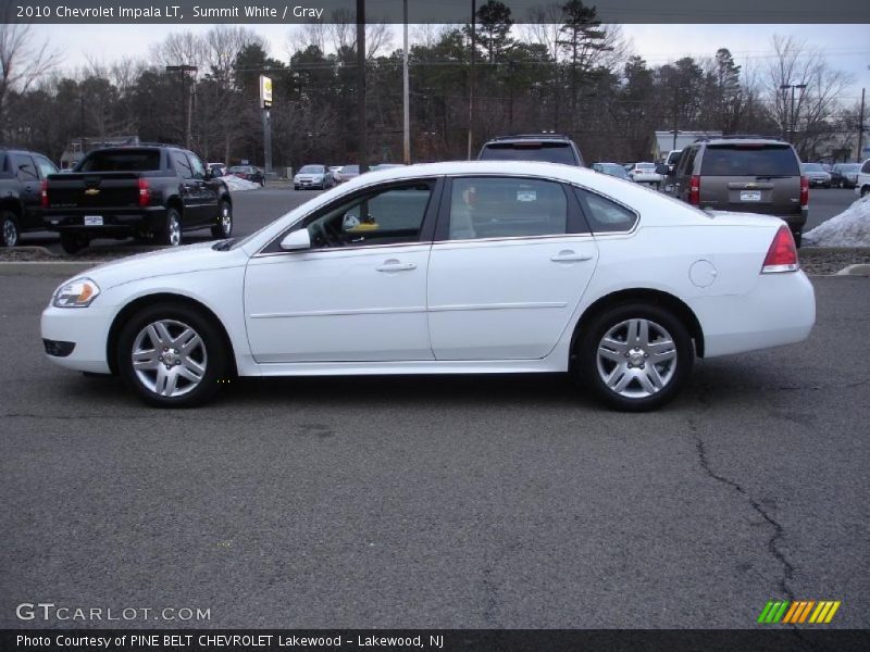 Summit White / Gray 2010 Chevrolet Impala LT