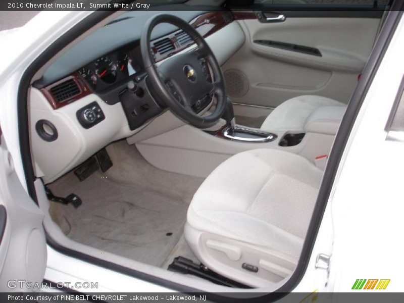 Summit White / Gray 2010 Chevrolet Impala LT