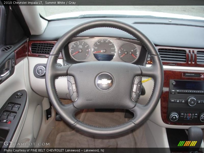 Summit White / Gray 2010 Chevrolet Impala LT