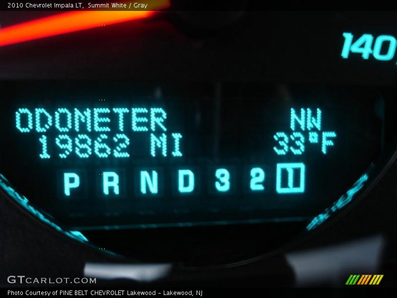 Summit White / Gray 2010 Chevrolet Impala LT