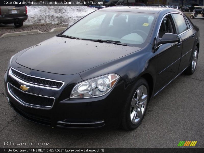Black Granite Metallic / Titanium 2010 Chevrolet Malibu LT Sedan