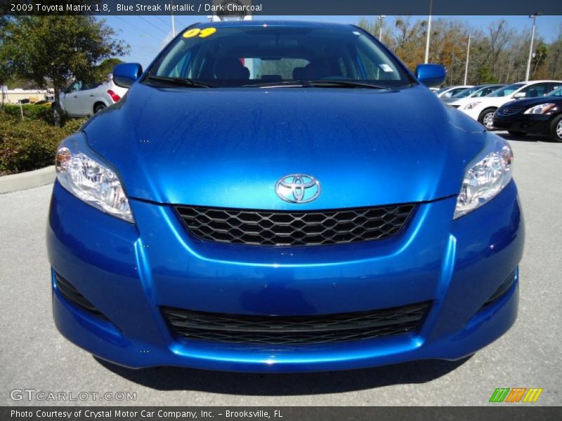 Blue Streak Metallic / Dark Charcoal 2009 Toyota Matrix 1.8