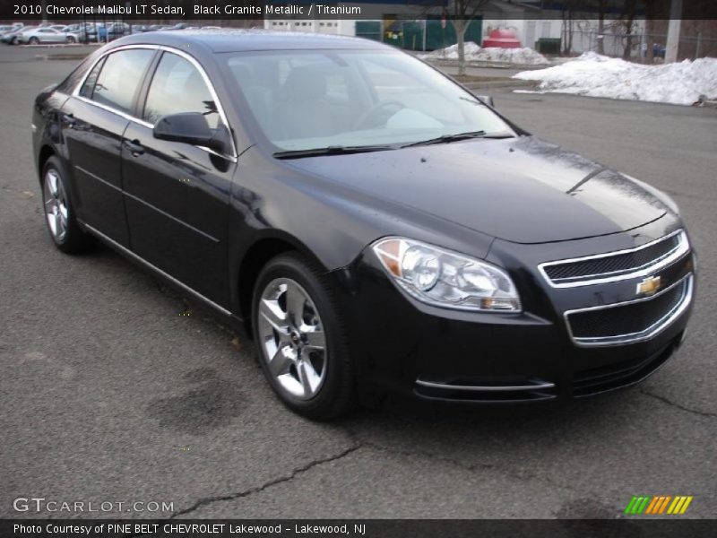 Black Granite Metallic / Titanium 2010 Chevrolet Malibu LT Sedan