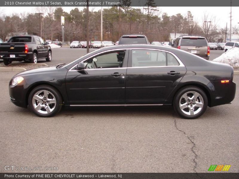 Black Granite Metallic / Titanium 2010 Chevrolet Malibu LT Sedan