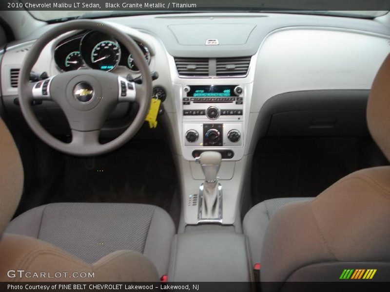 Black Granite Metallic / Titanium 2010 Chevrolet Malibu LT Sedan