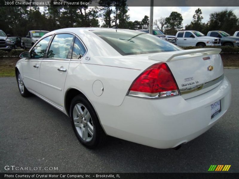 White / Neutral Beige 2006 Chevrolet Impala LT