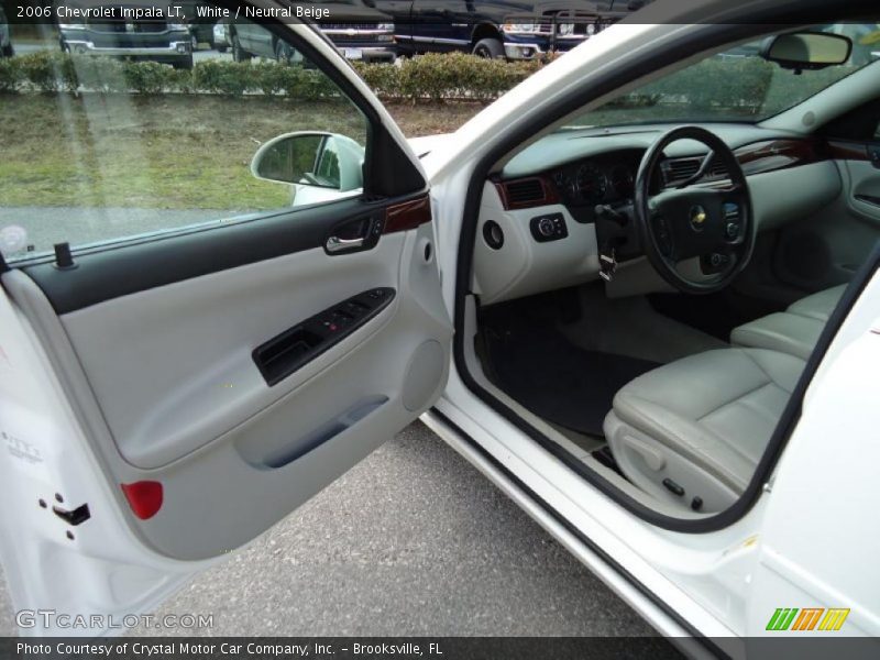 White / Neutral Beige 2006 Chevrolet Impala LT