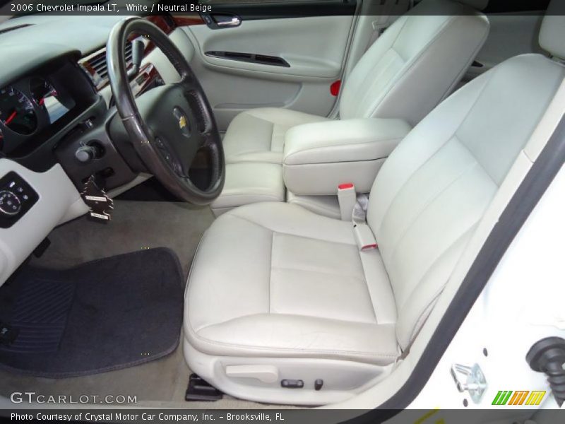 White / Neutral Beige 2006 Chevrolet Impala LT