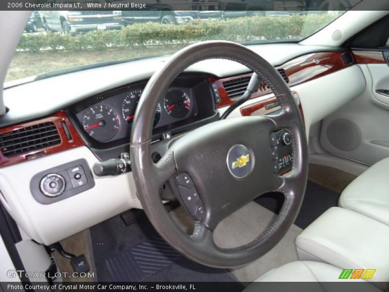 White / Neutral Beige 2006 Chevrolet Impala LT