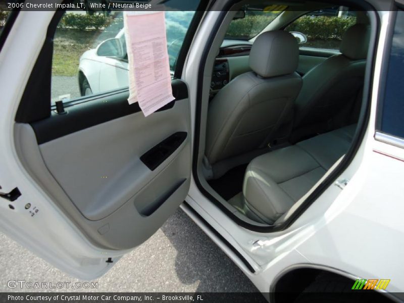 White / Neutral Beige 2006 Chevrolet Impala LT