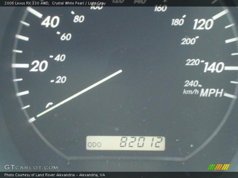 Crystal White Pearl / Light Gray 2006 Lexus RX 330 AWD