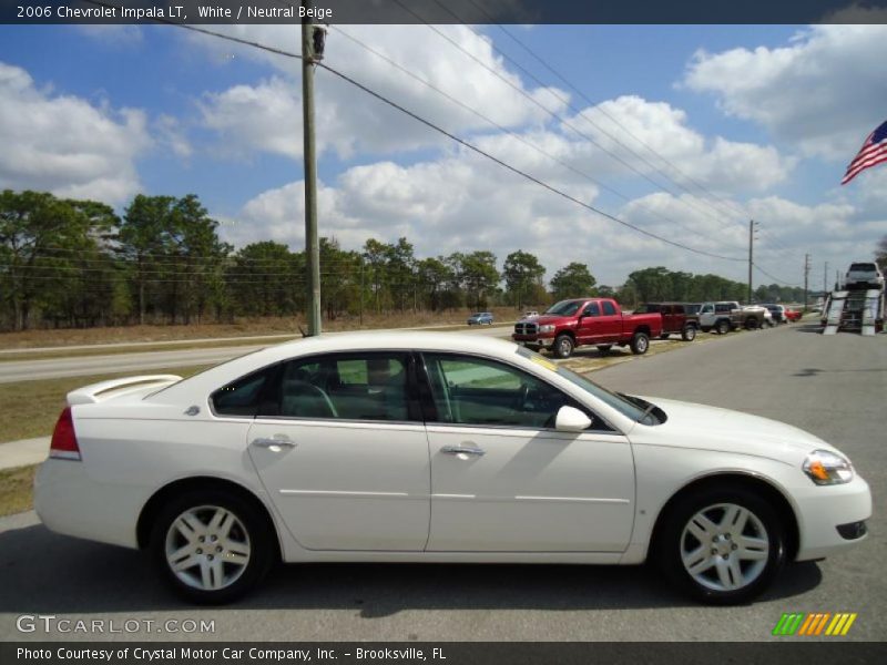 White / Neutral Beige 2006 Chevrolet Impala LT