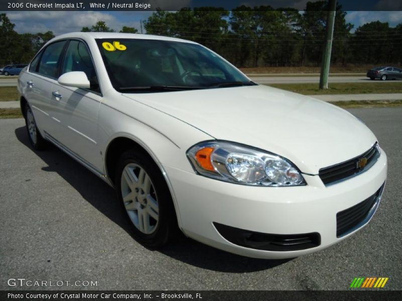 White / Neutral Beige 2006 Chevrolet Impala LT