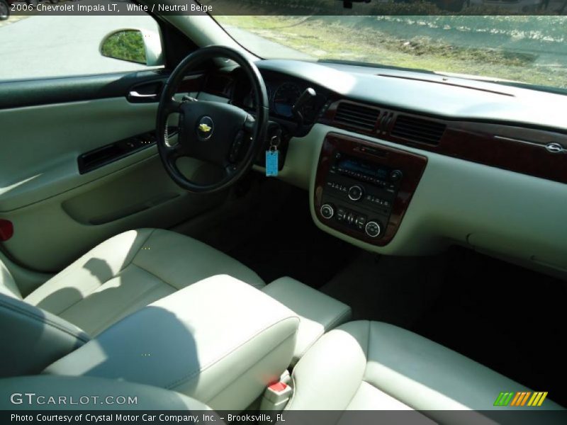 White / Neutral Beige 2006 Chevrolet Impala LT