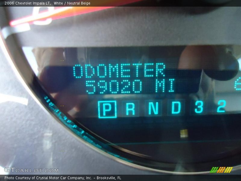 White / Neutral Beige 2006 Chevrolet Impala LT