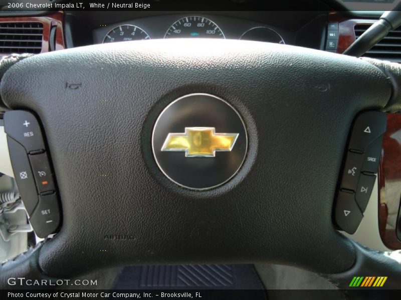 White / Neutral Beige 2006 Chevrolet Impala LT