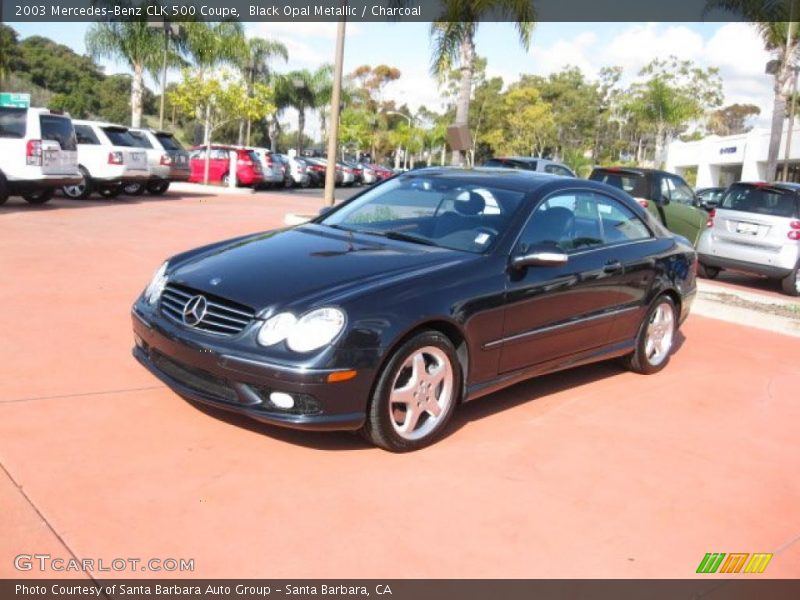 Black Opal Metallic / Charcoal 2003 Mercedes-Benz CLK 500 Coupe