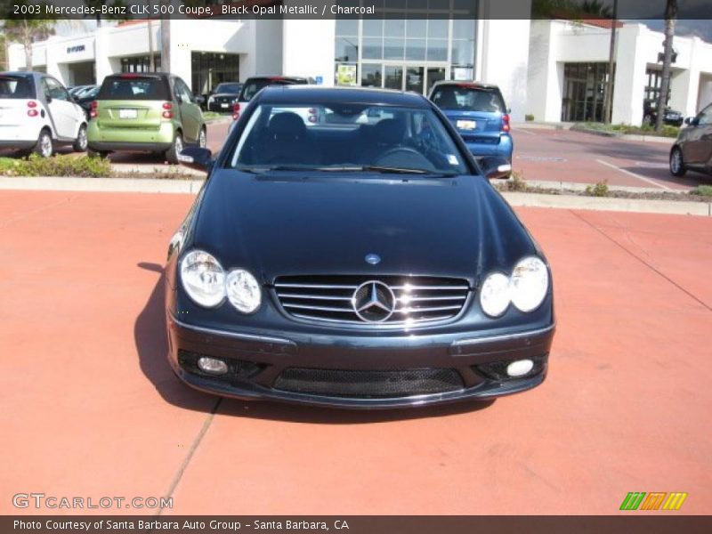 Black Opal Metallic / Charcoal 2003 Mercedes-Benz CLK 500 Coupe