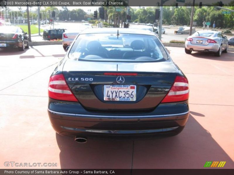 Black Opal Metallic / Charcoal 2003 Mercedes-Benz CLK 500 Coupe